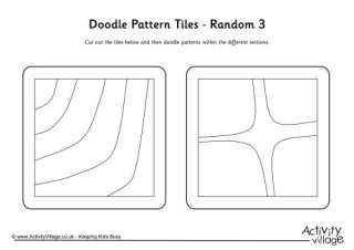 Doodle Pattern Tiles - Random 3