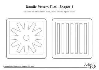 Doodle Pattern Tiles - Shapes 1