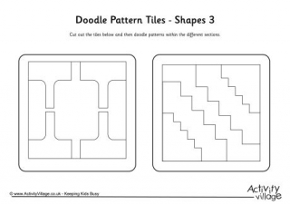 Doodle Pattern Tiles - Shapes 3