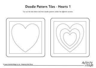 Doodle Pattern Tiles - Shapes