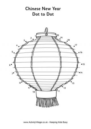 Chinese Lantern Dot to Dot