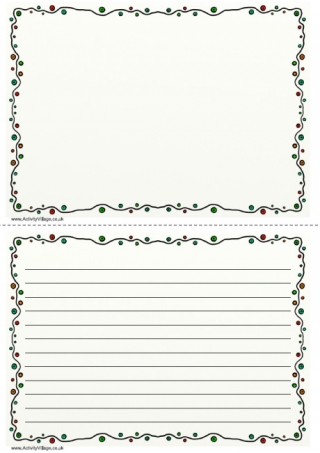 Dotty Doodle Writing Frame 2