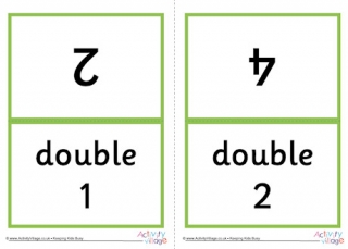 Doubles Flash Cards - Large