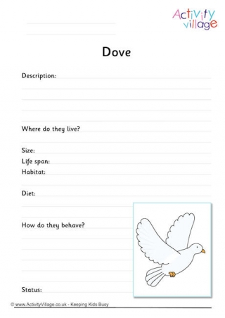 Dove Worksheet