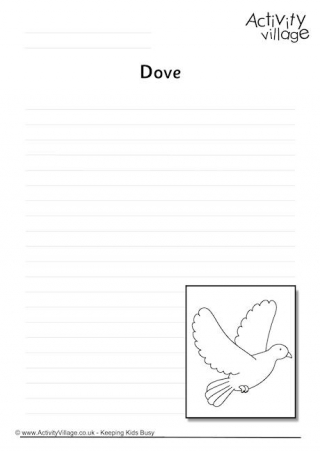 Dove Writing Page