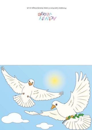 Doves Scene Card