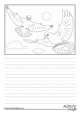 Doves Scene Story Paper