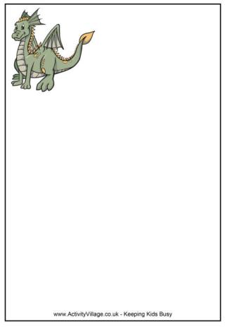 Dragon writing paper 2