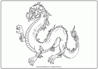Dragon Colouring Pages
