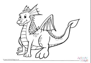 Dragon Colouring Page 5