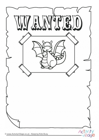 Dragon Wanted Poster