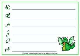 Dragon Worksheets