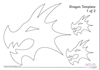 dragon face template