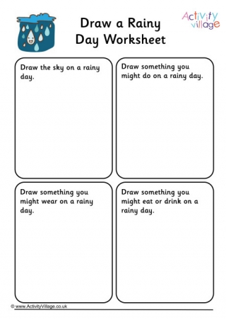 Draw a Sunny Day Worksheet