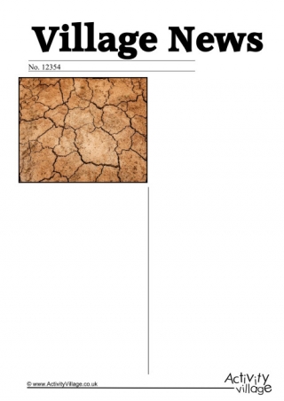 Drought Newspaper Writing Prompt