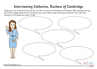 Duchess of Cambridge Interview Worksheet