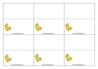 Duck Place Cards