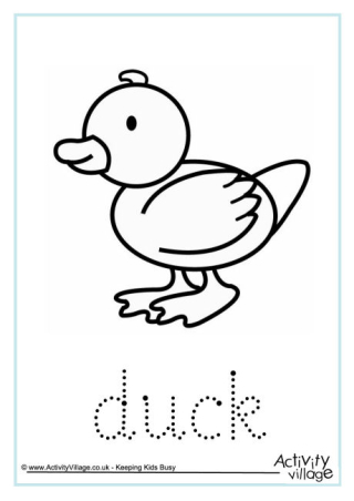 Chicken Word Tracing