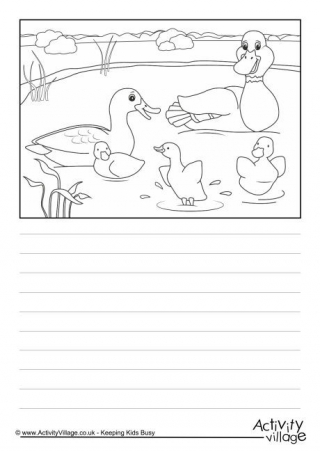 Ducks Scene Story Paper
