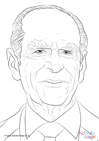 Duke of Edinburgh Colouring Page