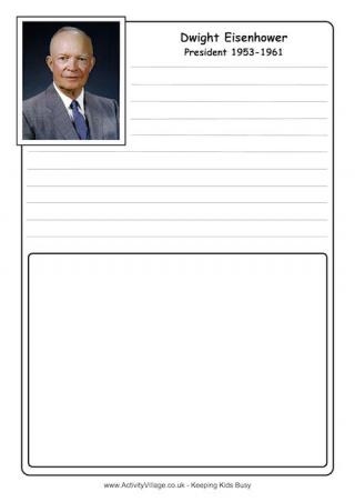 Dwight D Eisenhower Notebooking Page