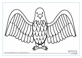 Eagle Colouring Page