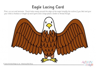 Eagle Lacing Card