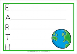 Earth Acrostic Poem Printables