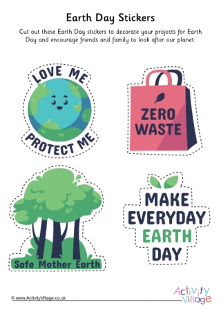 Earth Day Stickers