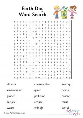 Earth Day Word Search