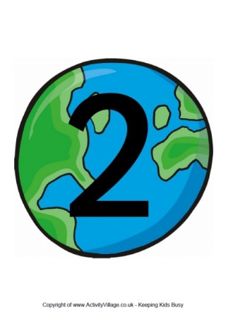 Earth Number Posters