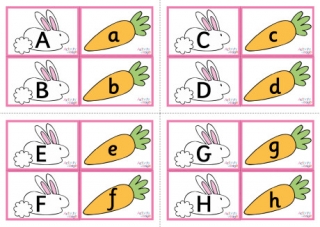 Easter Alphabet Matching Cards