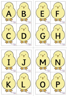 Easter alphabets