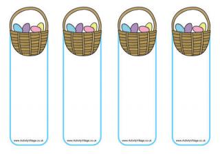Easter basket bookmarks
