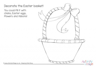 Easter Basket Doodle Page