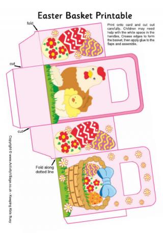 Easter basket printables