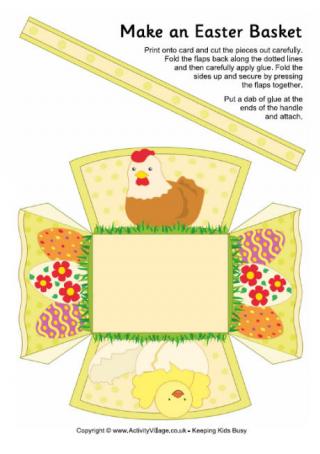 Easter basket printable