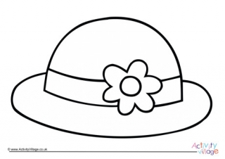 Easter Bonnet Colouring Page 2