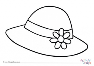 Easter Bonnet Colouring Page 3