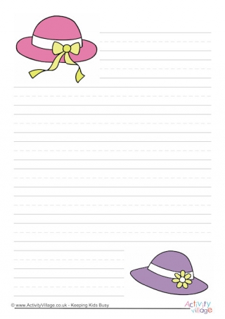 Easter Bonnet Writing Paper