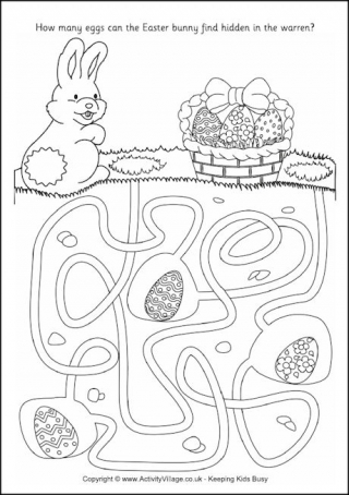 Easter Bunny Maze