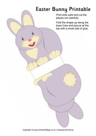 Easter bunny printable