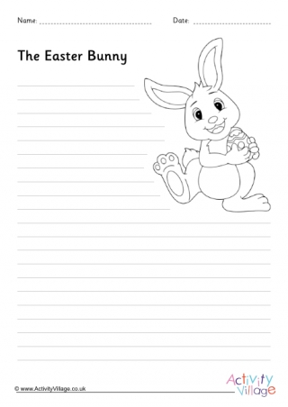 Easter Bunny Story Paper