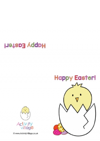 Easter chick card