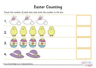 Easter Counting Worksheets