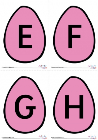 Easter Egg Alphabet Posters