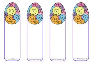 Easter eggs bookmarks