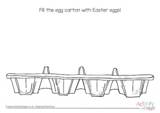 Easter Egg Carton Doodle Page