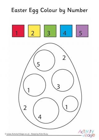 Easter Egg Colour by Number 2