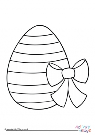 Easter Egg Colouring Page 1